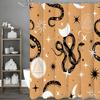 Creative Snake Shower Curtain, Bathroom Decorative Shower Curtain, Waterproof Shower Curtain with Hooks