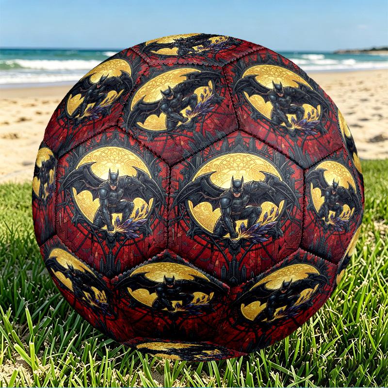 Batman Print Size 5 Soccer Ball, PU Wear Resistant Football for Match Training and Daily Practice, Birthday Gift for Soccer Fans