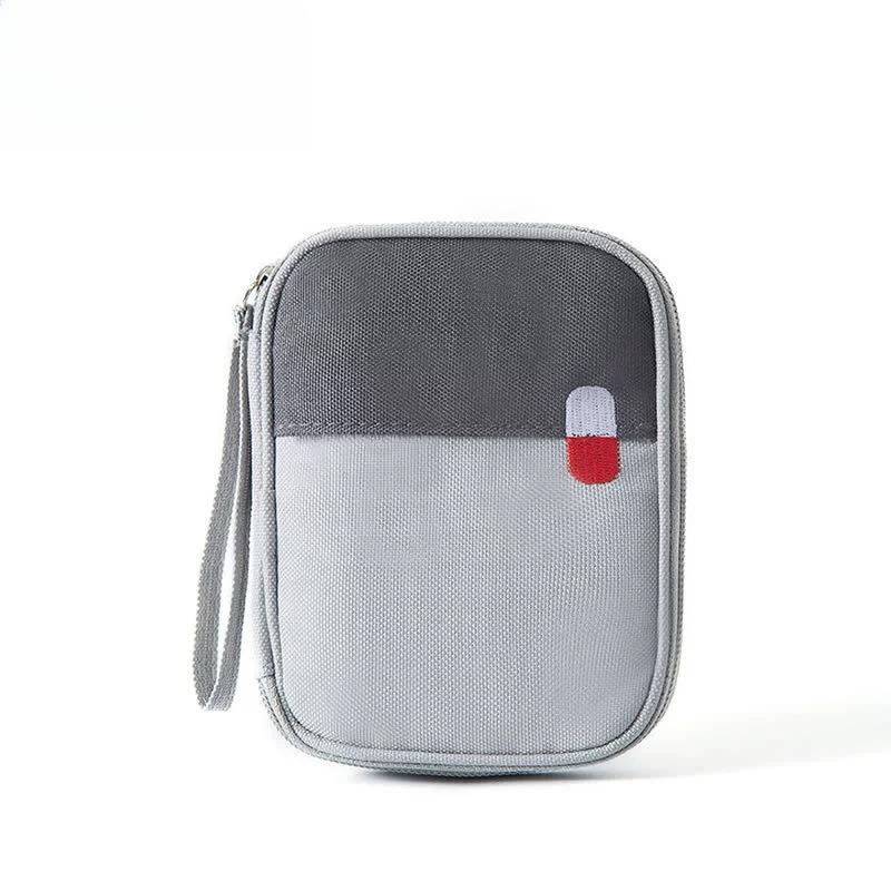 Portable First Aid Kit Bag, Dividers - Oxford Cloth Zippered Storage for Home Emergency, Travel & Outdoor (Empty Bag Only)