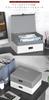SUKIZUKI Combination Storage Box with PIN Holds A4 and 2 Square Document Steel Theft Secure Large Nordic Simple For Home or Office Gray Safe, Code,