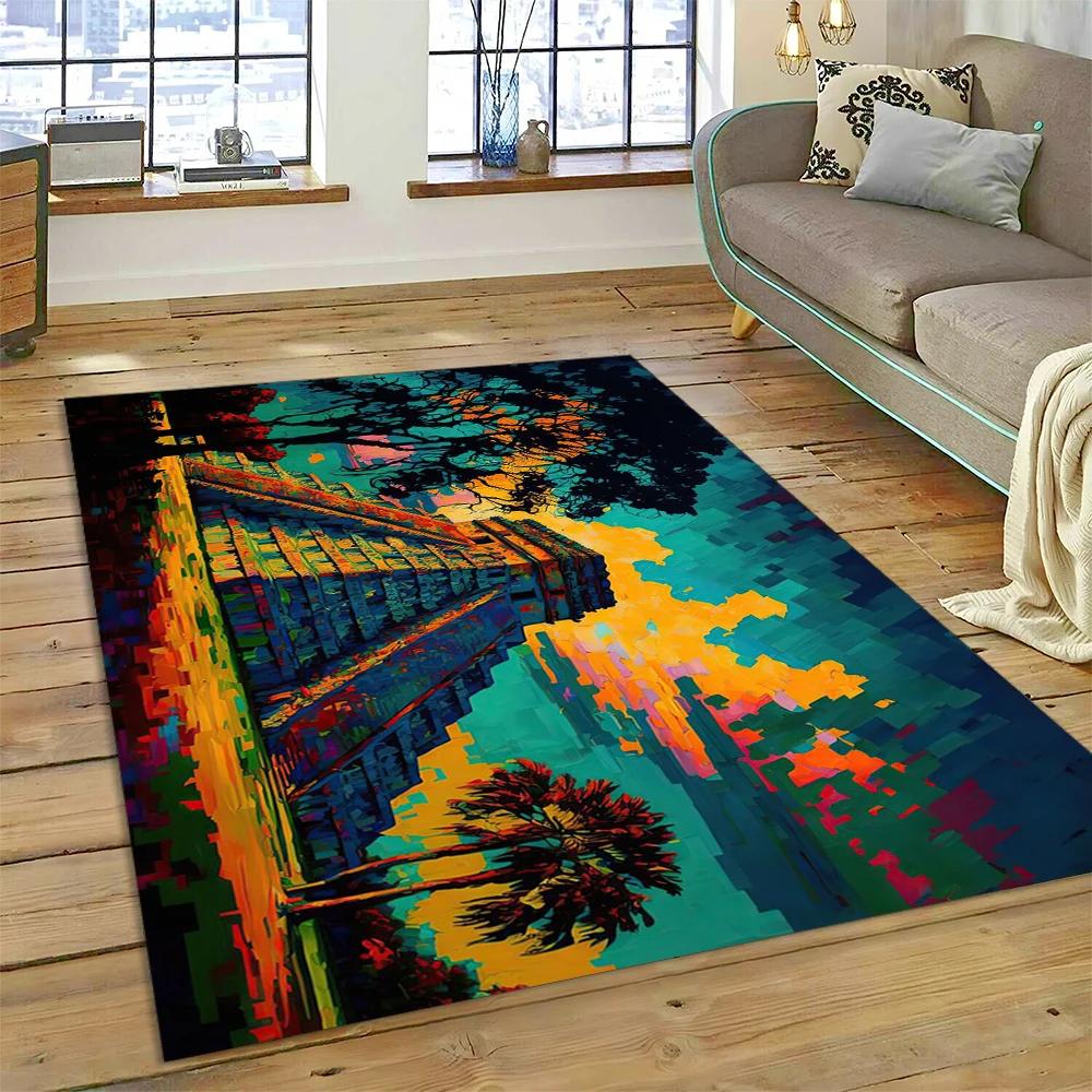 

Египетская пирамида Знаменитая архитектура Ковер Коврик для дома Гостиная Спальня Диван Придверный коврик Декор, Детский коврик Нескользящий напольный коврик 40x60cm