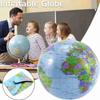 90CM Inflatable Earth World Geography Globe Map Balloon Toy Beach Ball Early Educational Supplies Kids Learning Outdoor Toys