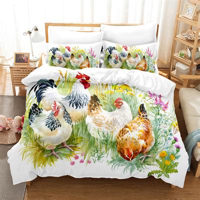 Cartoon Animal Bedding Set Animal Theme Duvet Cover Set Fashion Duvet Cover Children's Bedroom Cartoon Duvet Cover Bedding Set