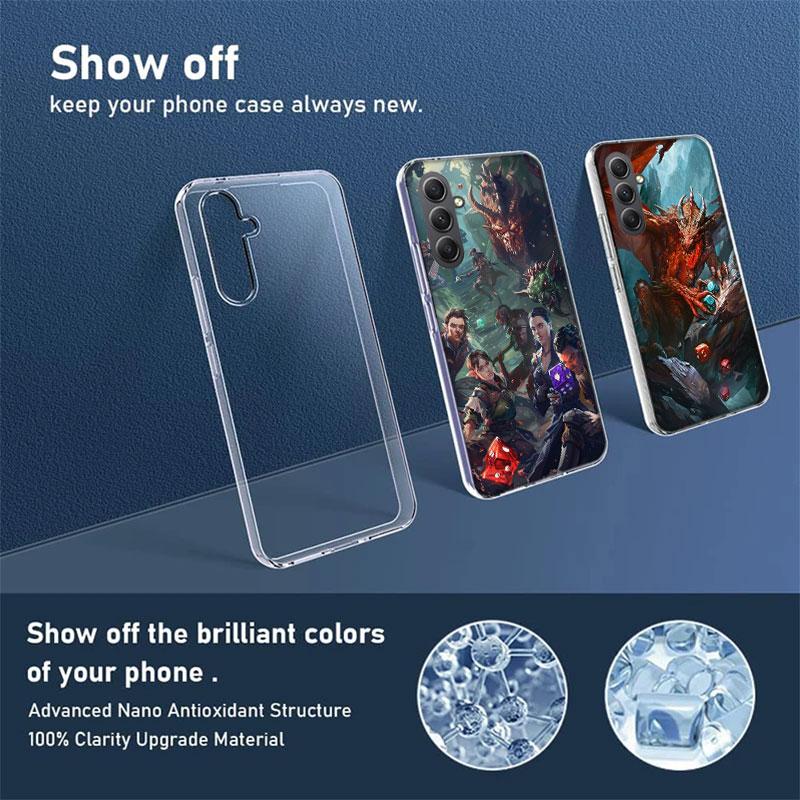 Game D-Dungeons D-Dragons D-DND Phone Case for Samsung A16 A26 A36 A56 A17 A37 A57 A07 A06 A02S A03 A04S A05S Galaxy Note 20 10