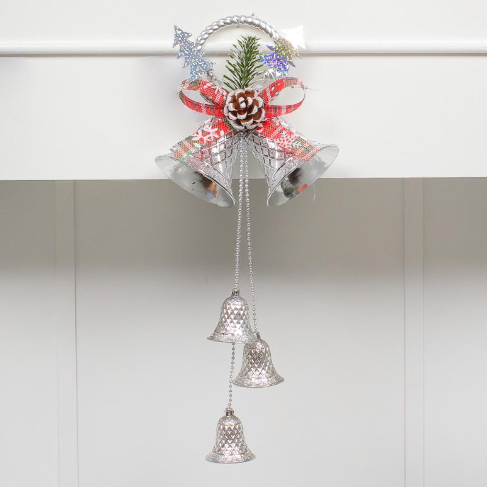 With Pine Cones Christmas Bell Glitter Christmas Hanging Ornament Xmas Tree Pendant  Shopping Mall