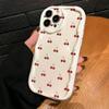 Cherry Cream Full Screen Phone Case for Apple iPhone 17 Pro Max/16/15/14/13 Pro