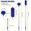 Telescopic Duster Kit Long Handle Bendable Reusable Dust Remover Brush for High Ceilings Furniture Household Car Cleaning Supply