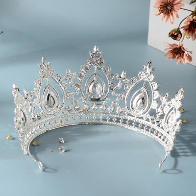 Svatební šperky, francouzská koruna, koruna pro nevěstu, luxusní křišťálové vlasové doplňky, čelenka
