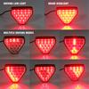 1Pc Car Triangle Lights Rear Brake Light Stop Safety Remote Lamp For Jdm Bba 12V