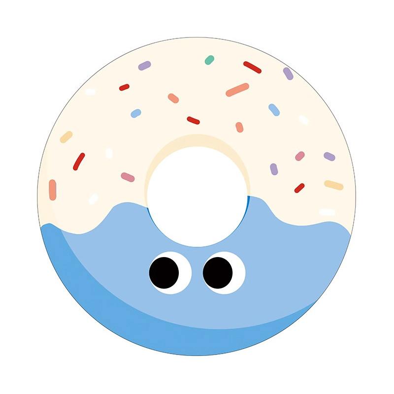 Kawaii Donut-Shaped Diatomite Coaster - Absorbent Cup Mat for Office Desk, Heat Resistant Table Protector for Mugs & Glasses