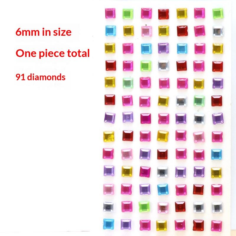 1Sheet Self Adhesive Rhinestone Jewelry Stickers On Face Gem Stickers Crystal Crafts Nail Body Makeup Card Making Craft Supplies