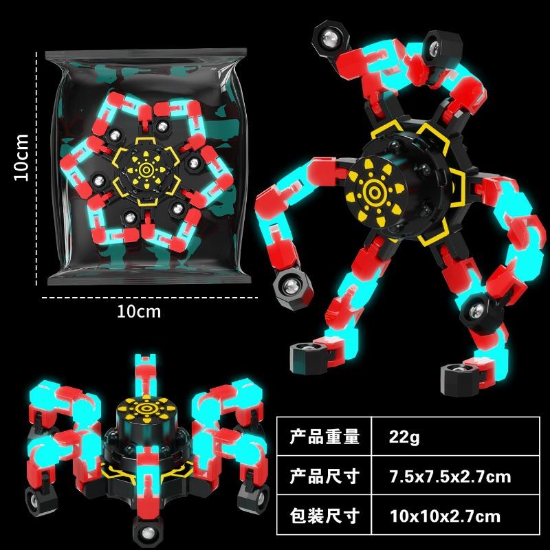 Primary School Students' Creative Tops Children's Small Toys Deformed Mechanical Tops Kindergarten Children's Fingertip Tops