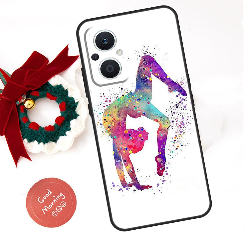 Love Gymnastics Case For OPPO Reno 8T 4Z 5Z 11F 10 11 Pro 5 6 7 8 Lite OPPO Find X2 X3 X6 Pro X5 Lite Cover