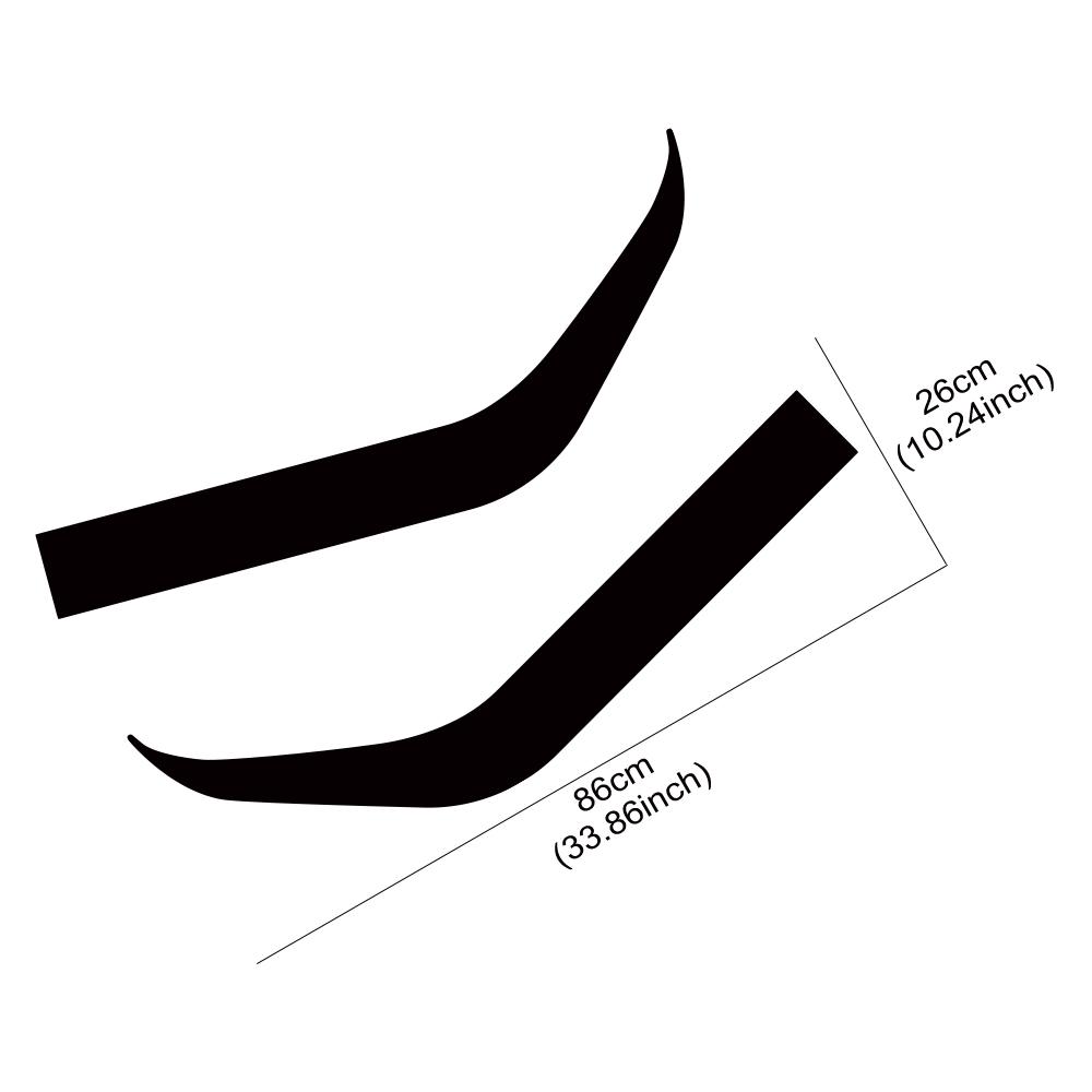 Car Rear Door Vinyl Decals Stripes Graphics Automobile Exterior Sticker Decoration Auto Accessories For Ford Transit Custom