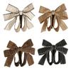 Nonslip Banana Hair Clip with Plaided Bows for High Ponytail Strong Hold Comfortable Teeth No Hair Damage Multiple Shades