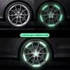 20PCS Car Wheel Stickers Reflective Night Safety Warning Tape Waterproof Scratch-Resistant Rim Decals for Cars Motorcycles Bicycles