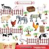 Montessori Animal Models & Farm Fence Educational Toy Set for Kids