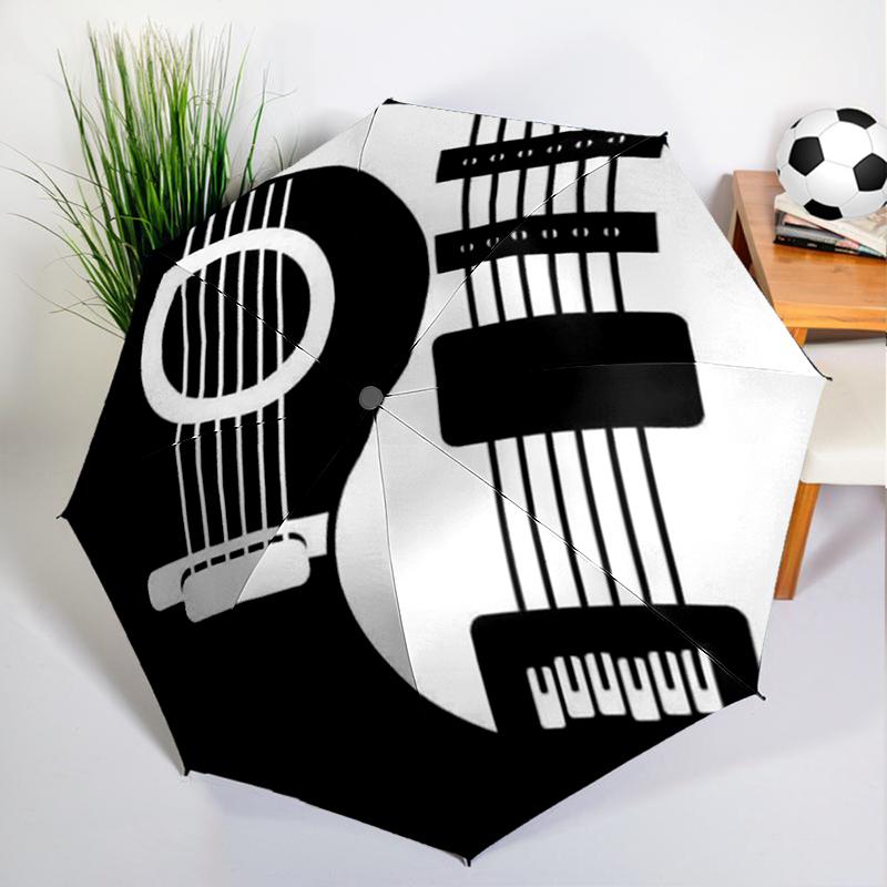 Black White Piano Keys Umbrella Automatic Open/close, Sturdy Iron Frame & 8-Rib Struct, Umbrella for Women & Men, Christmas Gift