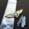 ear1 Car Body Styling Accessories Grille Emblem Metal Wing Sticker for Volkswagen VW Passat Polo Golf Jetta Beetle Tiguan Touran MK6