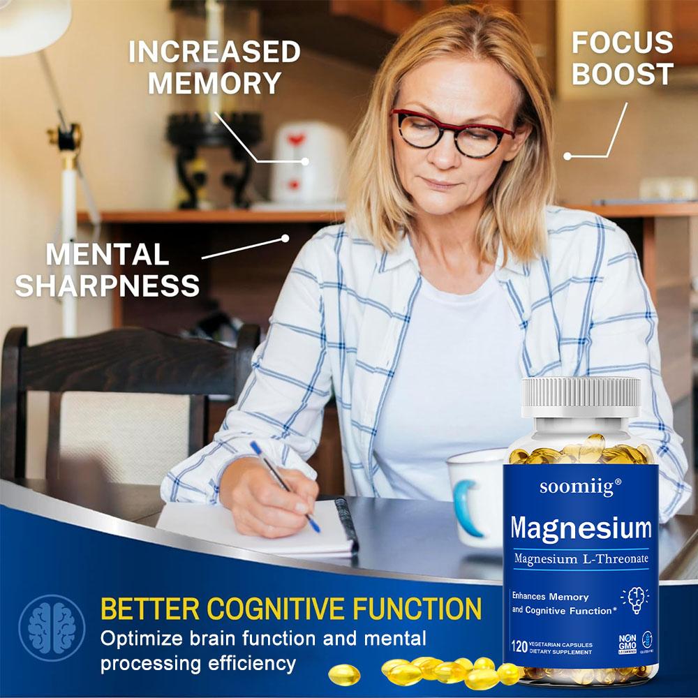 Magnesium Supplements Can Promote Brain Health and Improve Memory 120 Capsules
