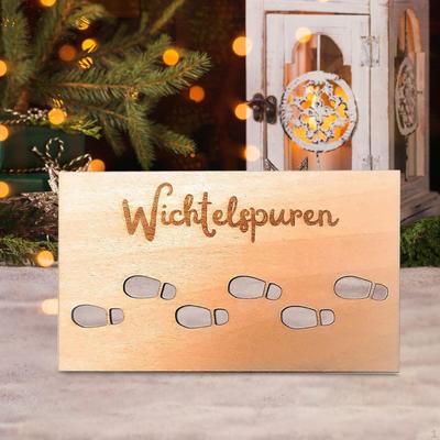 Christmas Gnome Footprint Templates, Footprints Template, DIY Art Crafts, Stencil