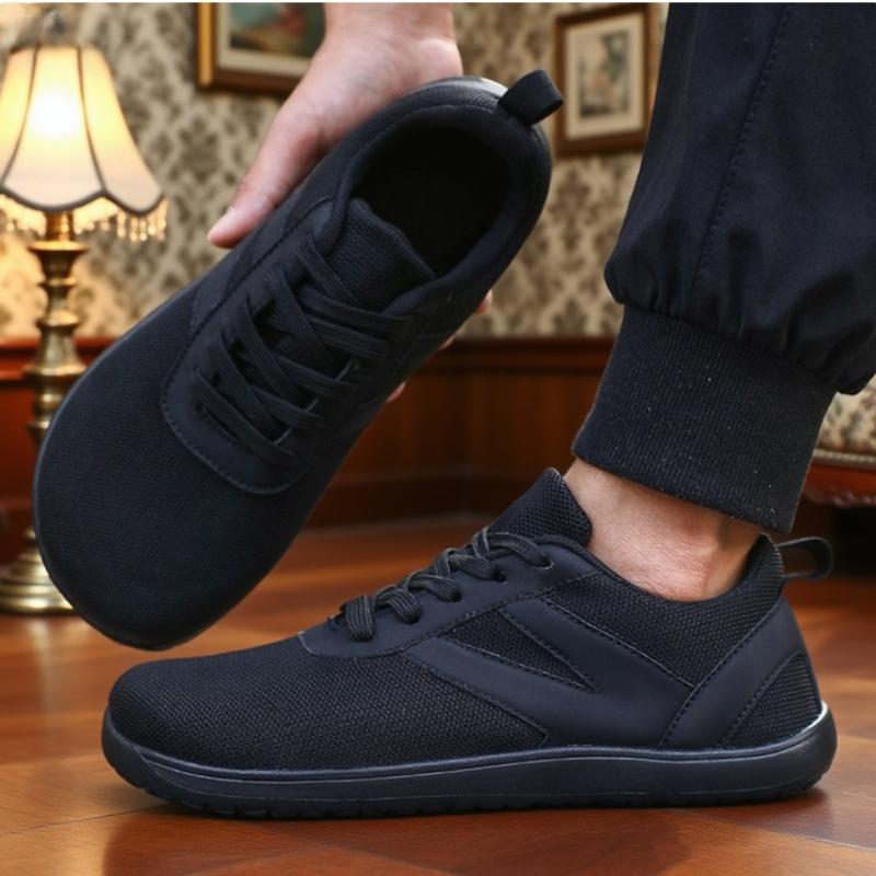Men's Wide Toe Shoes Minimalist Walking Sneakers Outdoor Quick Drying Mesh Breathable Anti Slip Flat Running Shoes Free Shipping