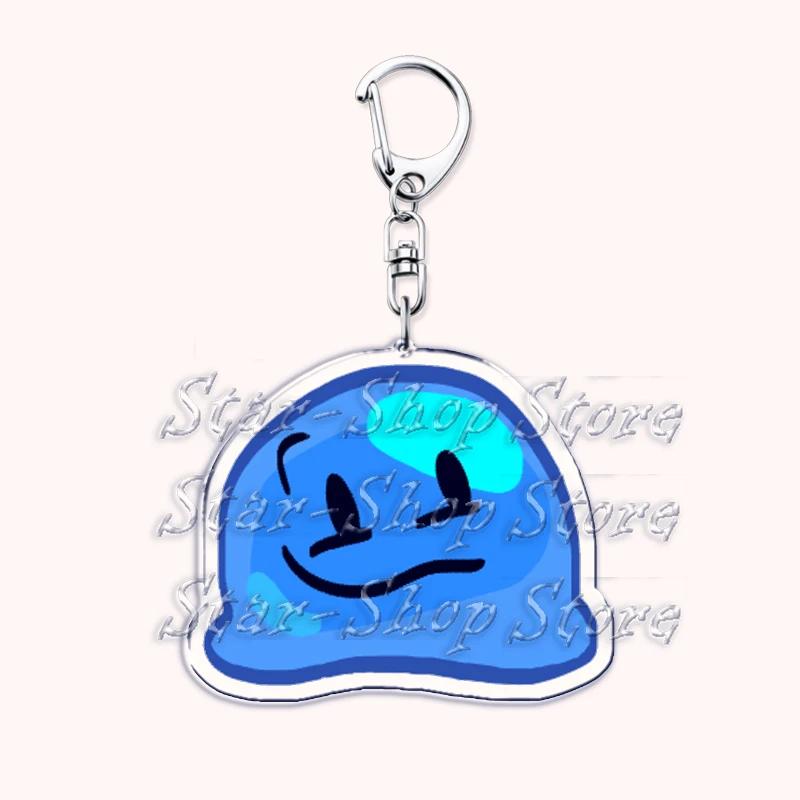 Hot Game Characters Keychain for Accessories Bag Firey Ruby Teardrop Flower Pin Coiny Price Tag Keyring Jewelry Fans Gamer Gifts