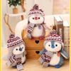 Children Gits Penguin Doll Plush Toy Pink Grey Blue Kawaii Doll Cute Penguin Plush Doll  Home Decor
