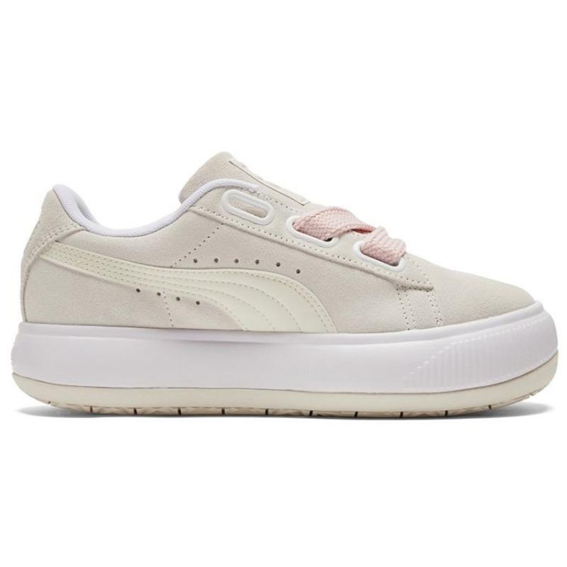 Puma Suede Mayu Heart Women Leather Platform Light Elevated Non-slip Wear-resistant Low Top Skate Shoes Off White 387321-03