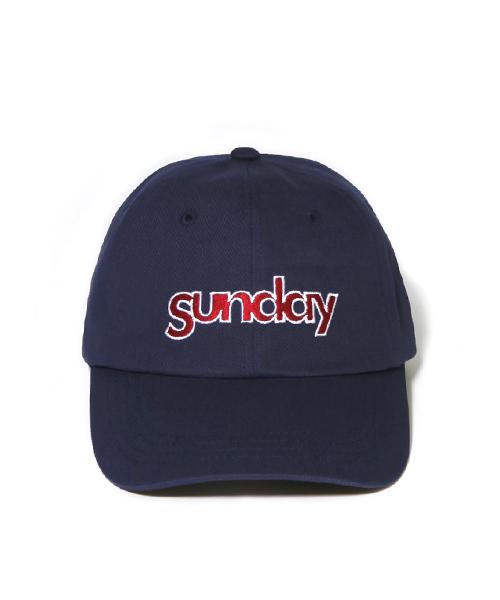 SUNDAY HOBBY CLUB Sunday Vintage Logo Curved Cap - Dark Blue