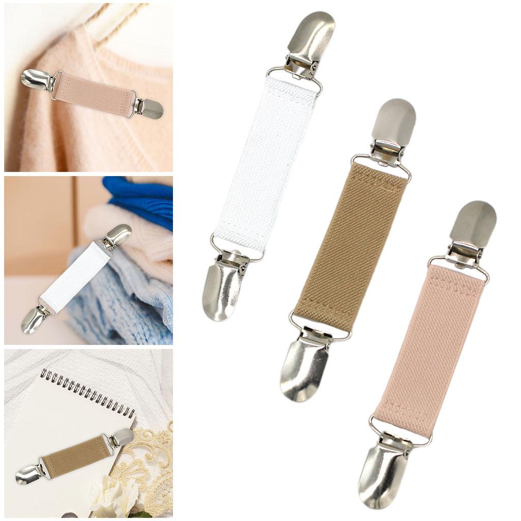 Casual Lady Webbing Blouse Shirt Dress Sweater Cardigan Clip Clasps