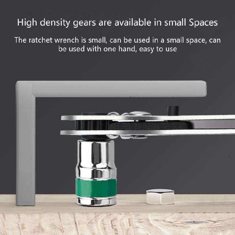 Auto Repair Tool Quick Ratchet Wrench 1/4 Small Flying Screwdriver Head Connecting Rod 6.35mm Quick Easy Socket Wrench