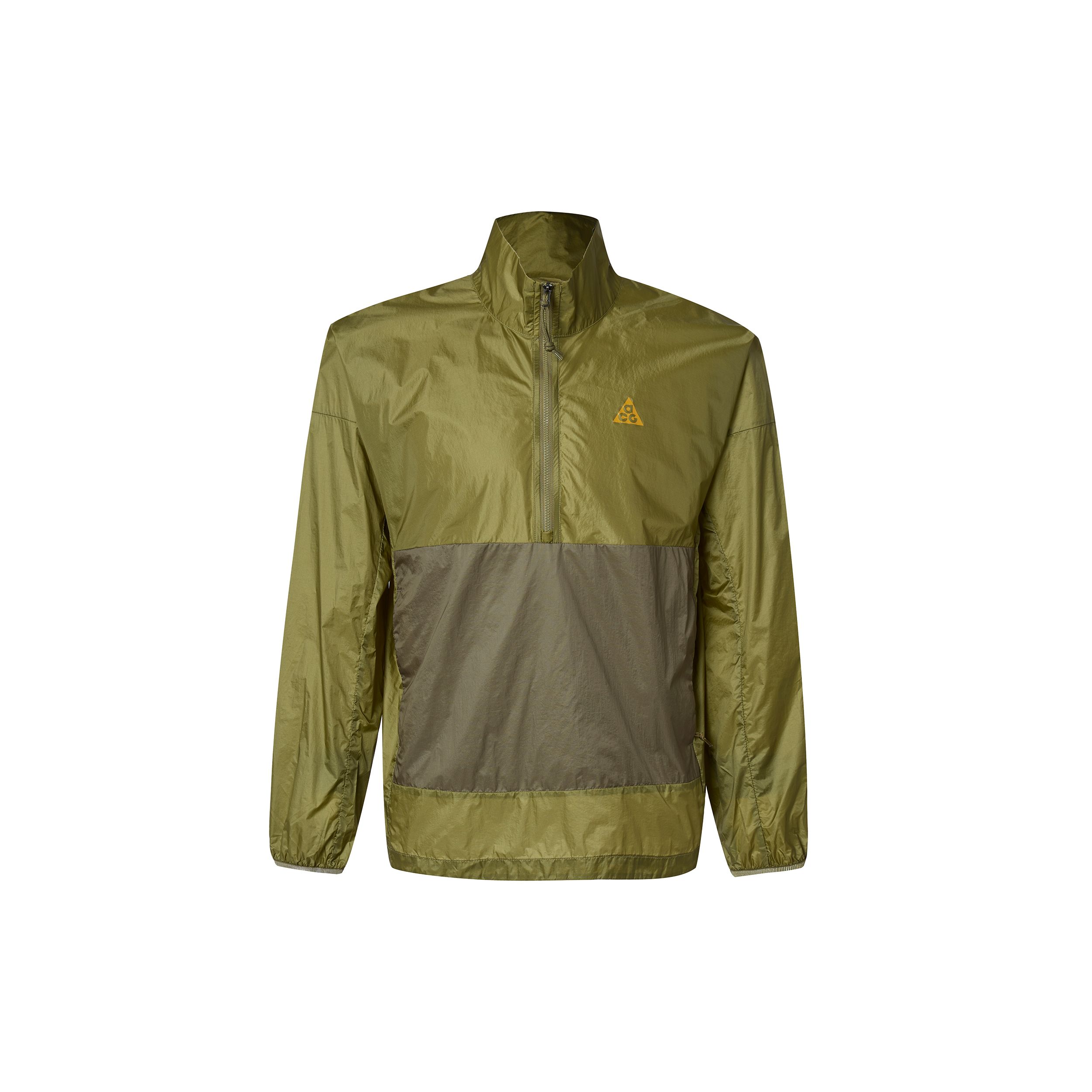 Nike Men s ACG Cinder Cone Half-Zip Windbreaker Jacket Olive DN3954-378 L