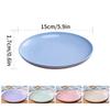 5 ks odolných plastových talířů, víceúčelový stolní talíř, vhodný do mikrovlnné trouby, nádobí na jídlo, domácí protiskluzová základna, večeře