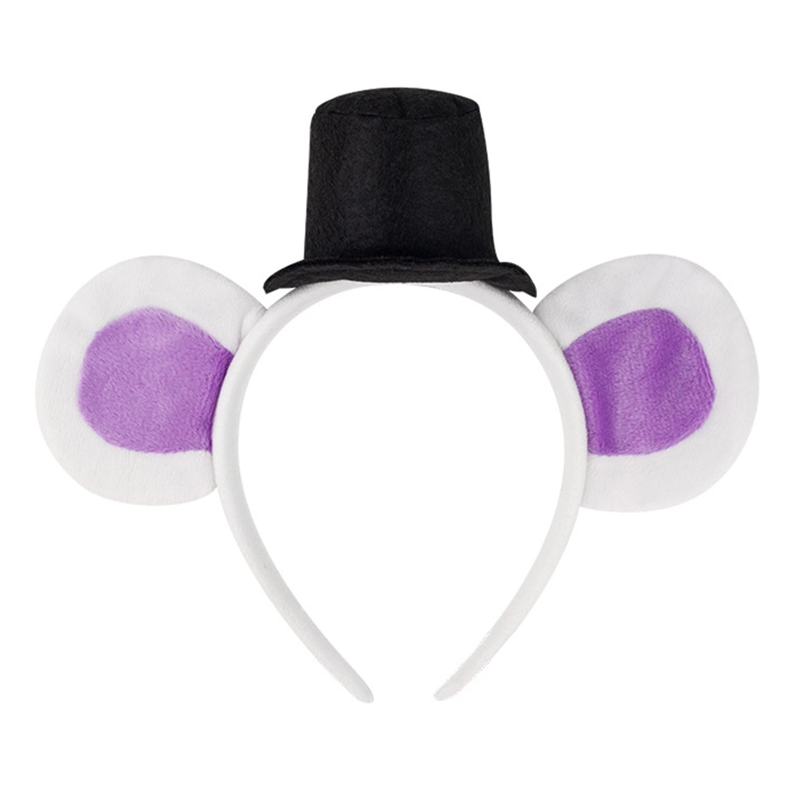 

Милая повязка на голову с ушками плюшевого медведя для женщин, девочек, вечеринок, дней рождения, школьных мероприятий, аксессуаров для сцены, обруча для волос E