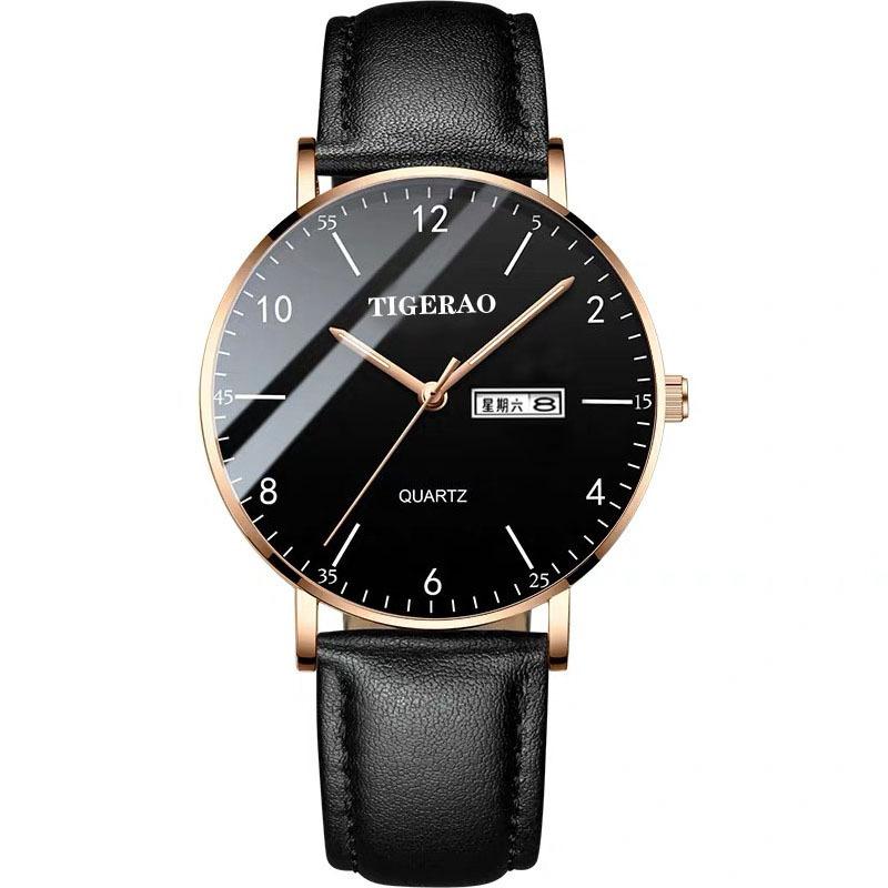 Watch Men'S Waterproof Double Calendar Trend Starry Sky Non-Mechanical Watch Quartz Watch