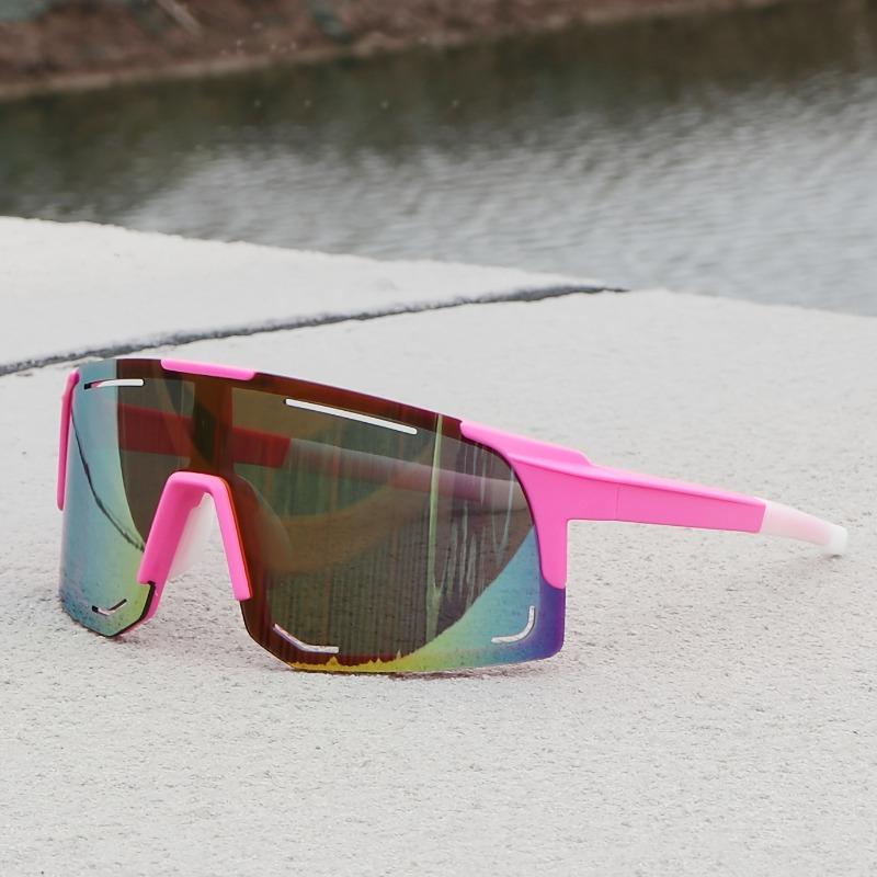 Men's and Women's Large Frame Glasses Fashionable Colored Glasses