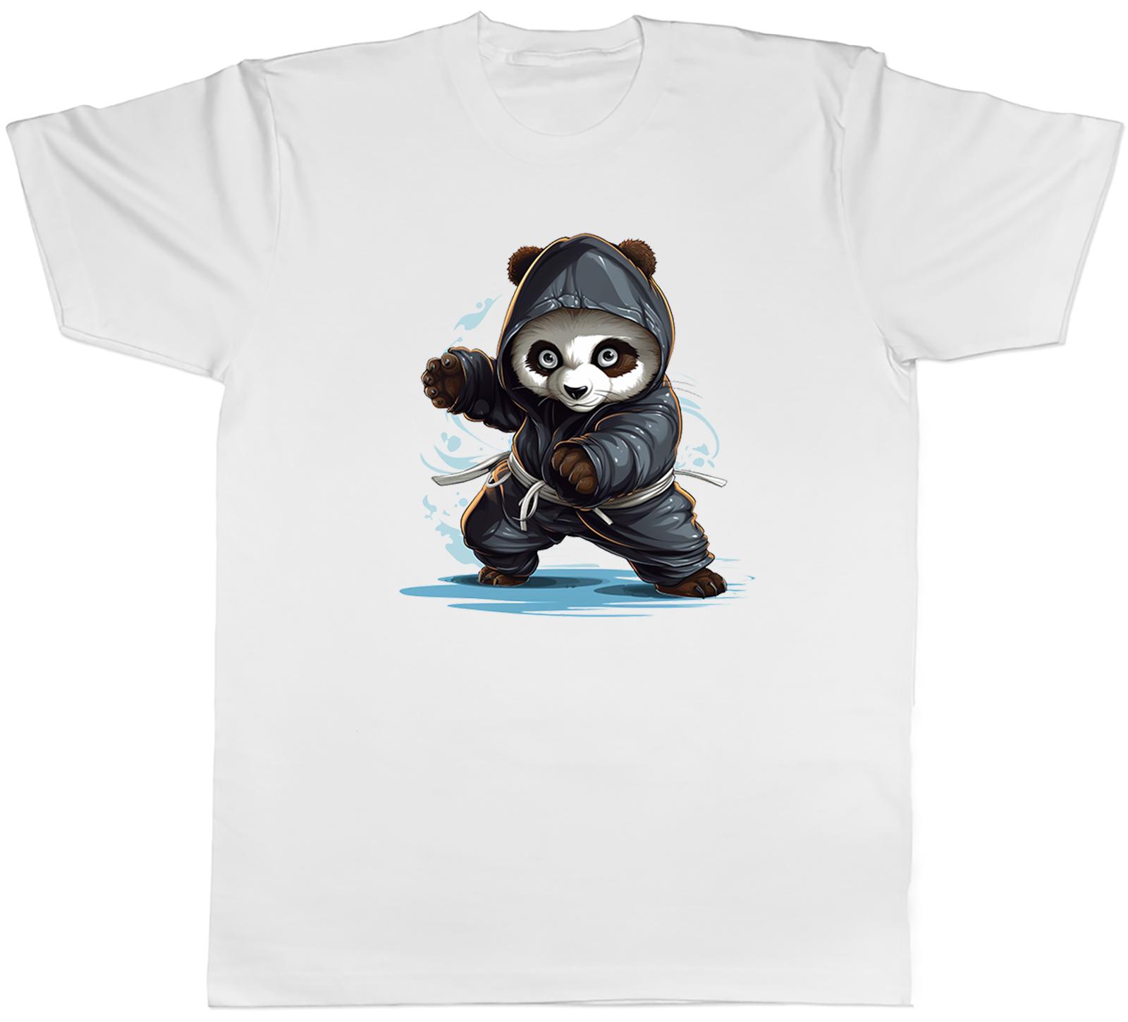 Ninja Panda Unisexs TShirt Karate Martial Arts Judo Tee Gift S