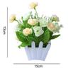 Artificial Flowers Home Decor Simulations Plant Plastic Fake Flowers Potted Home Living Room /Ornaments Rose Fence Flower Sets
