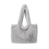 Women Versatile Cute Soft Plush Tote Bag Autumn Winter Faux Fur Shoulder Bag Purses Female Handbags Fluffy Shopper Bag