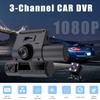 Mini DVR 3 Channel 2.4 Inches DashCam Car Full High-Definition Video Recorder Auto Registrator DashCam Camcorder Cameras