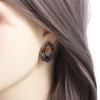 Women Vintage Style Fashion Blue Rhinestone Dangle Ear Stud Earrings Jewelry Natural Water Droplets