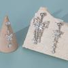 1PC Surgical Steel Navel Ring 14G Cubic Zirconia Flower Belly Bar Piercing Jewelry for Women