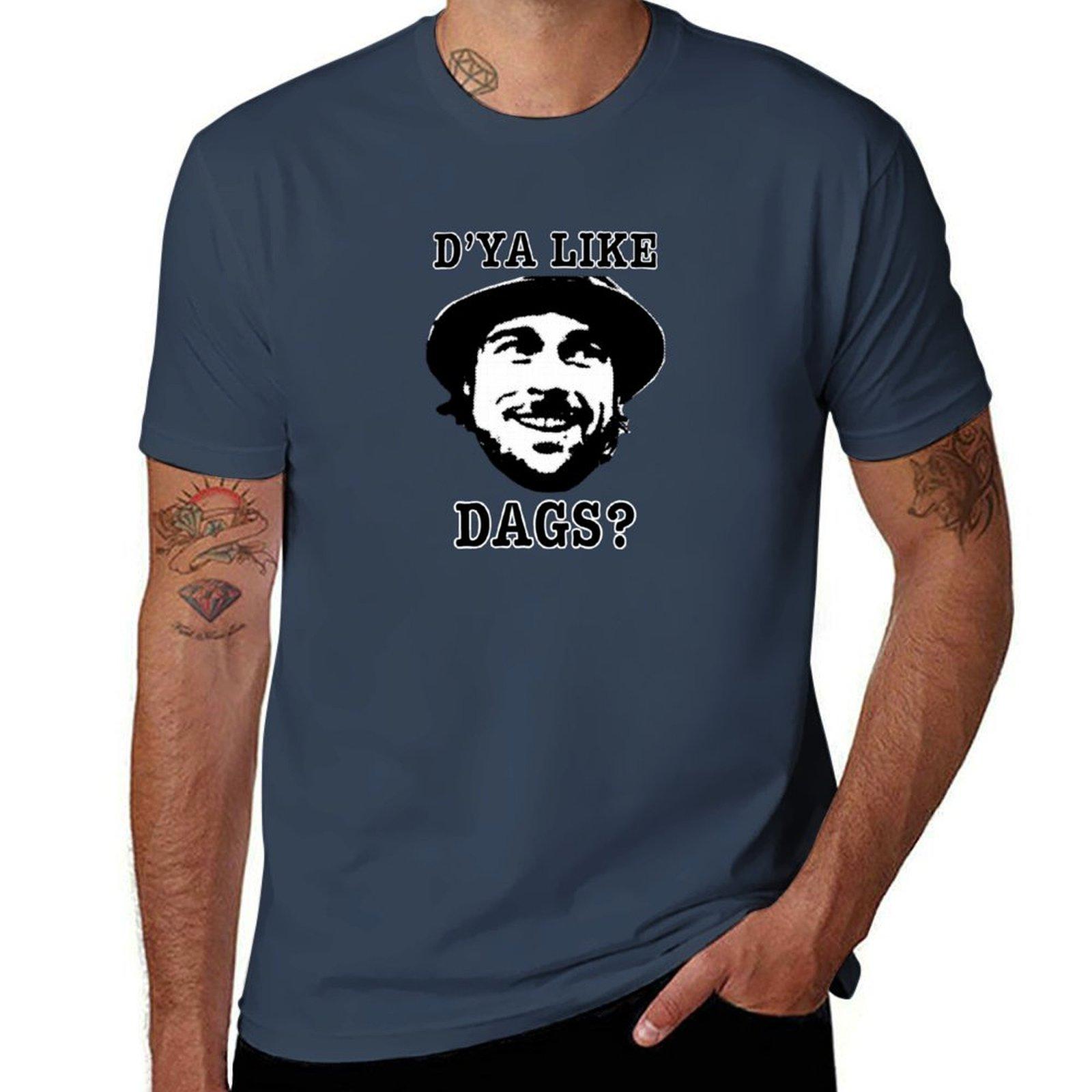 DYA Like Dags Tshirt hippie clothes blanks summer clothes t shirt for men S