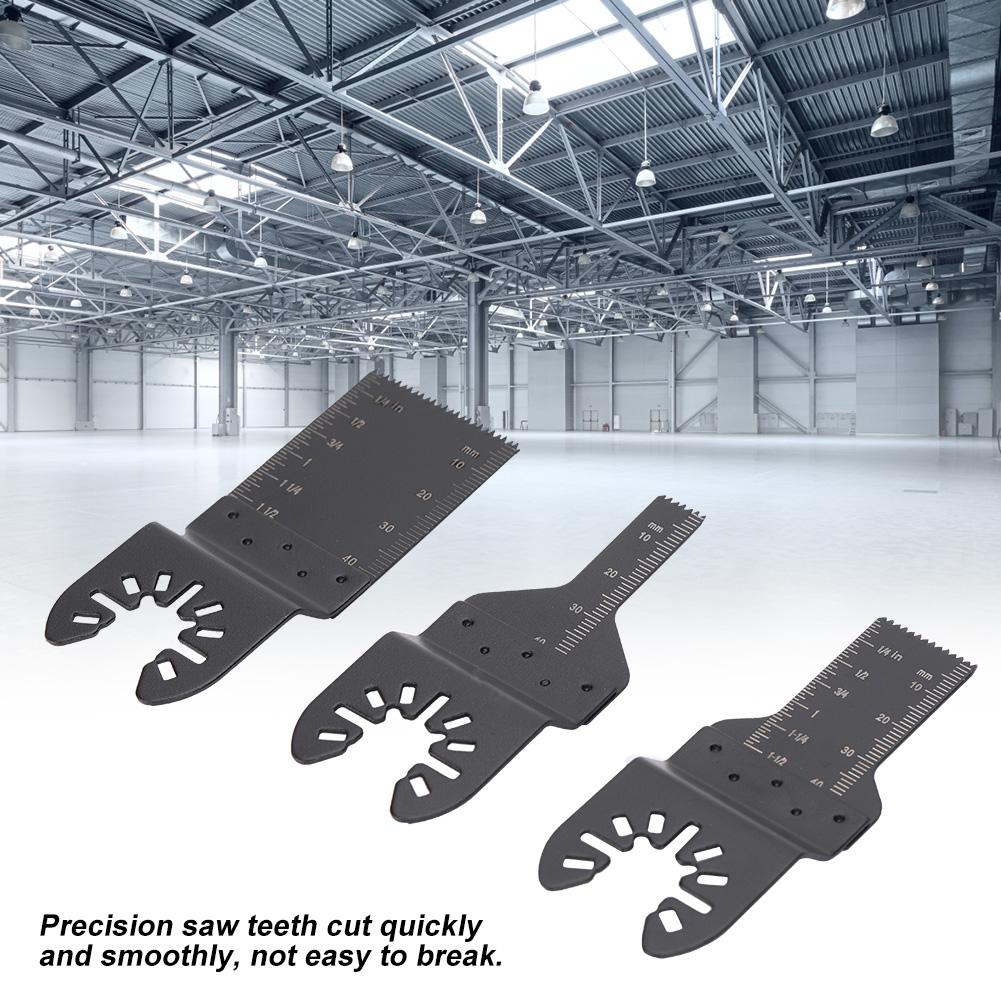 3 buc. Lame de ferăstrău multifuncțional oscilante Instrument de tăiere de precizie pentru metal, lemn, plastic