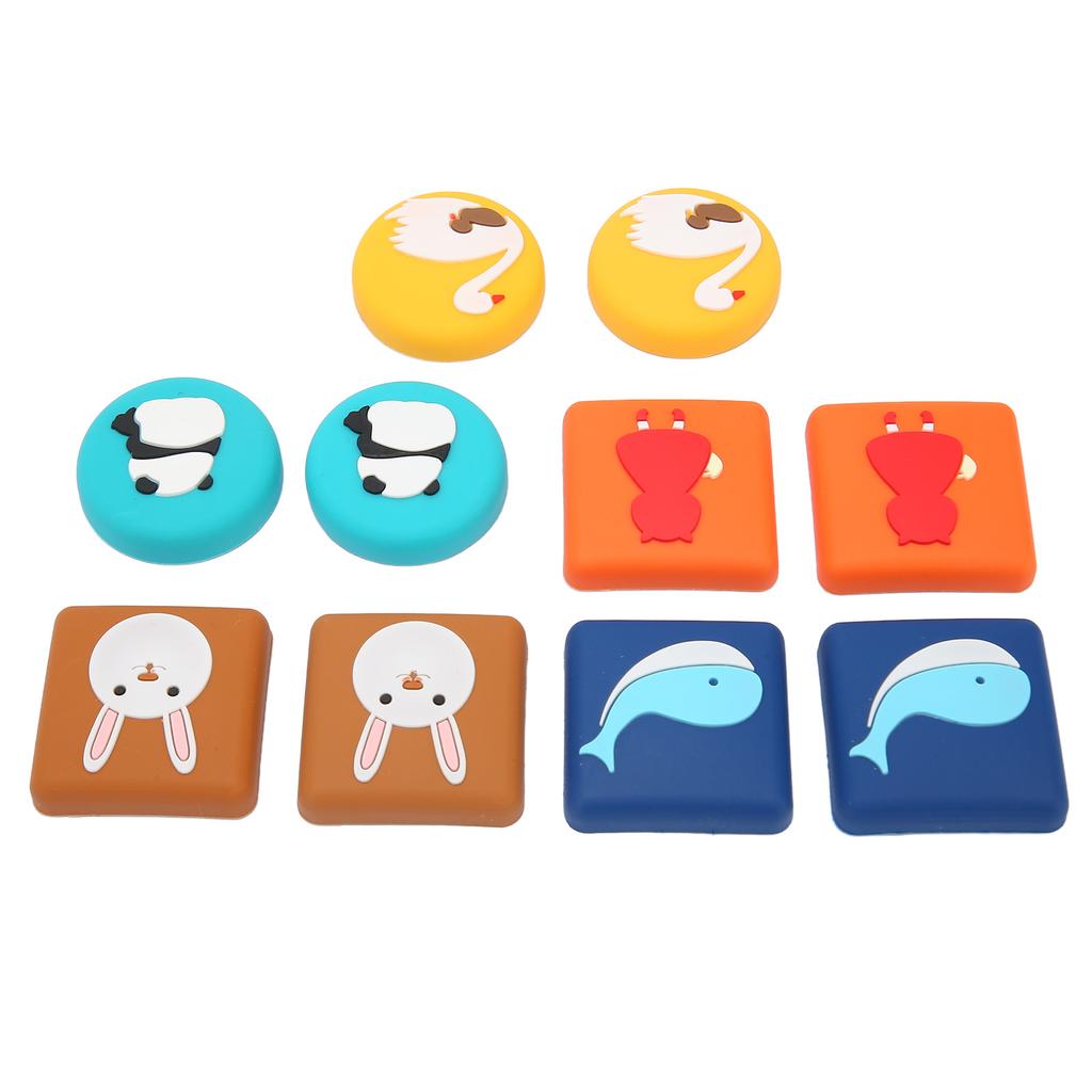 10pcs Wall Protector Door Stop Noise Mitigation Self Adhesive Cartoon Soft Rubber Door Stopper Wall