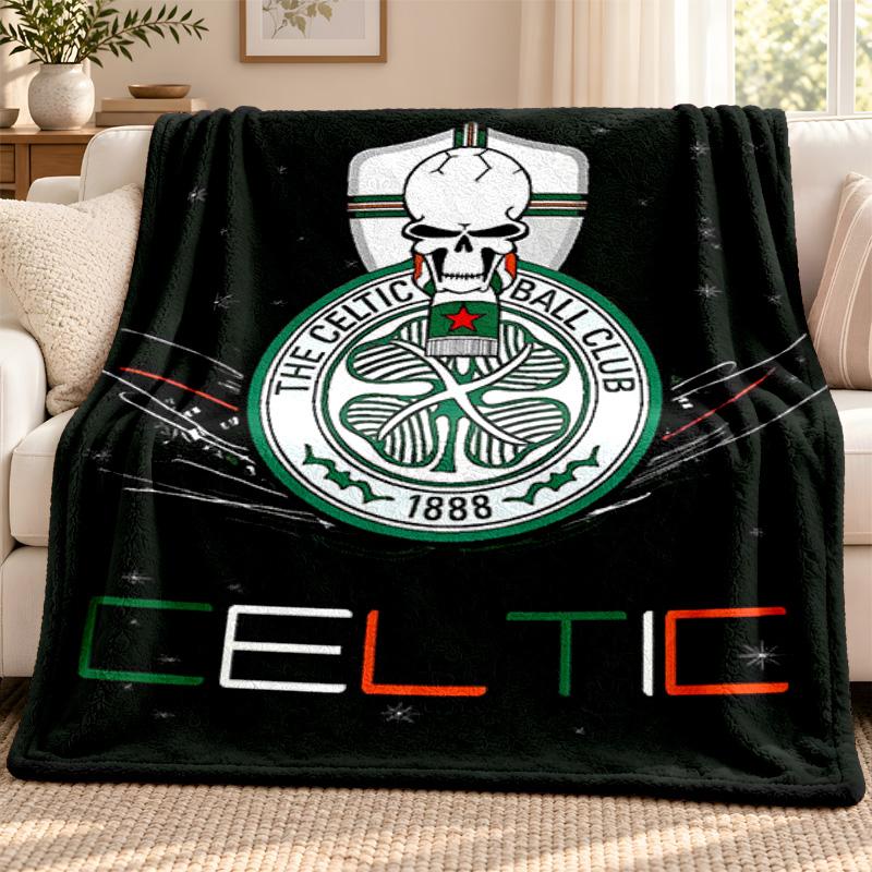 Celtic Football Club blanket Flannel Blanket Soft Cozy Plush Throw for Sofa Bed Lightweight Home Decoration Outdoor camping