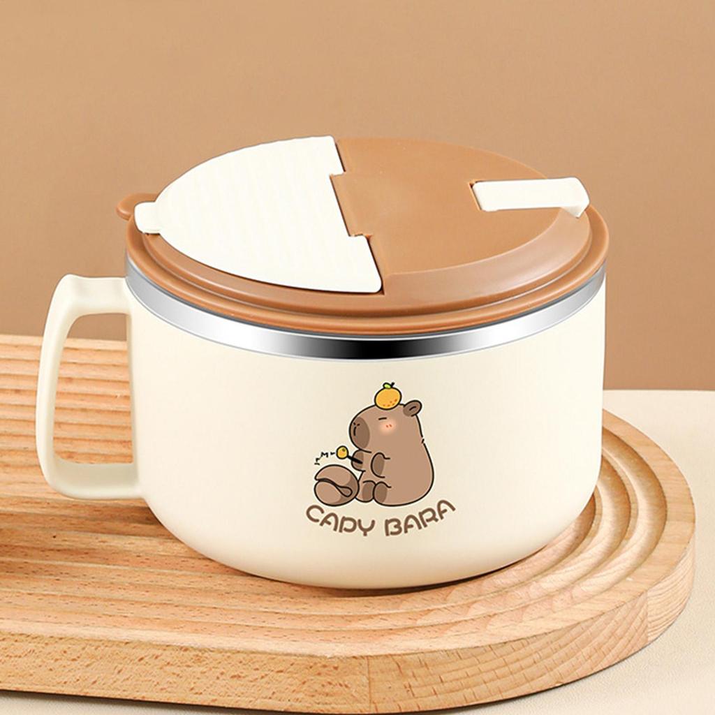 Noodle Bowl Set 1300ml Capybara Soup Bowl Microwave Safe Large Capacity Tableware For Everyday Dining Soup Noodle Salad Cereal