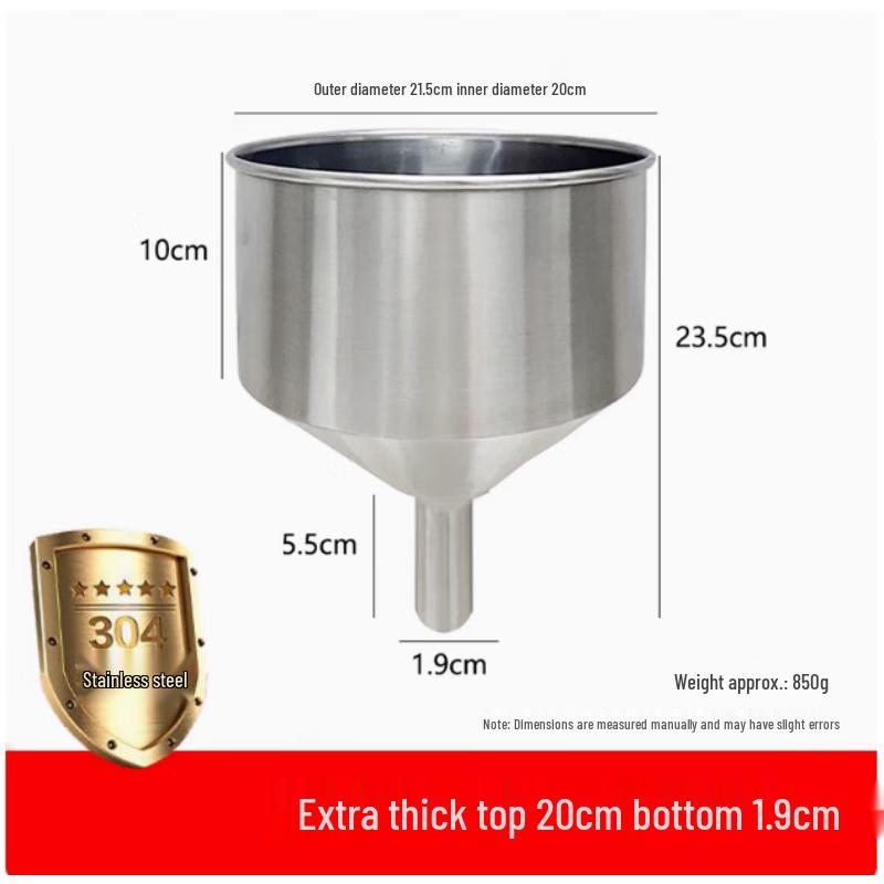 Jingyuheng Large Diameter 304 Stainless Steel Funnel