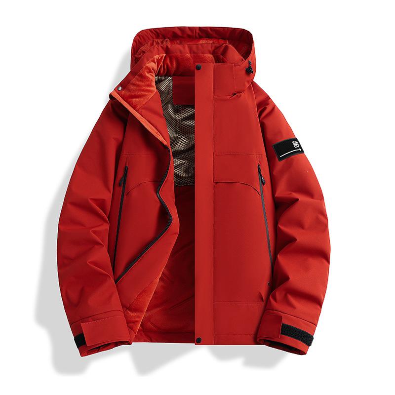 2026 Outdoor Warm Plus Size Waterproof Windproof Winter Hooded Ski Jacket with Graphene